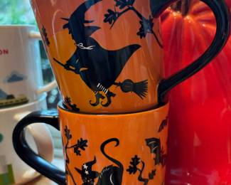 Pair of Halloween Coffee Mugs