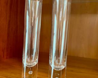 Pair of Kosta Sweden Bubble Bud Vases