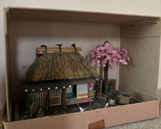 Miniature Japanese Tea House Model