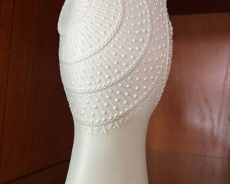Kaiser White Porcelain Vase with Floral Pattern