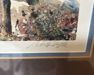 Framed & Matted Lithograph "Early Spring in the City" by Nita Engle