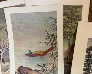 3 Donald Art Co Japanese Landscape Prints
