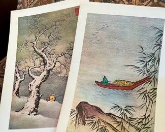 3 Donald Art Co Japanese Landscape Prints