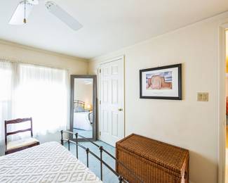 Gray Mirror, Wicker Trunk