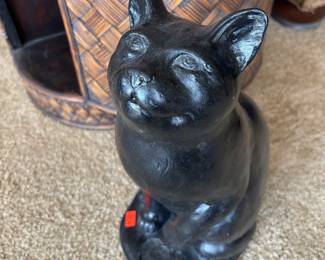Black Cat Sculpture