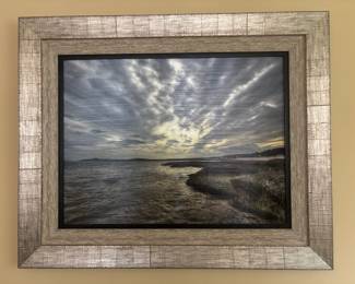 Framed Photograph Print of Shoreline