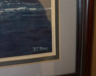 Framed & Matted Print "Dream Course" by DJ Mac