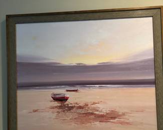 Framed Print "Tidal Retreat" After Jose Barbera