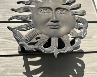 Rustic Metal Sun Yard Art