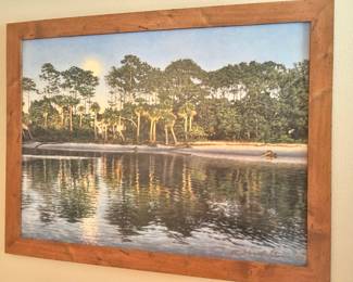 1998 Framed Pastel Print "Moonrise" by Michael Story