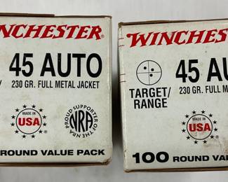 Lot# 6 - Two Boxes of Winchester .45 AUT