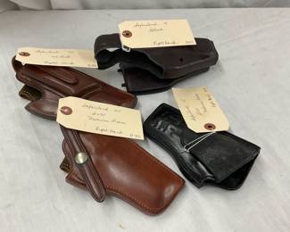 Lot# 513 - Collection of Four Leather Pi