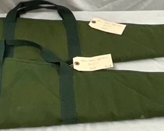 Lot# 493 - Pair of Green Canvas Boyt Gun