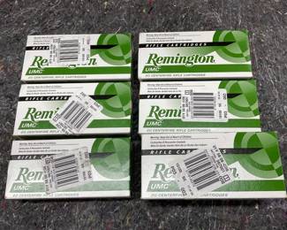 Lot# 96a - Six Boxes of Remington UMC .2