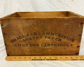 Lot# 233 - Wooden Ammunition Crate for 1