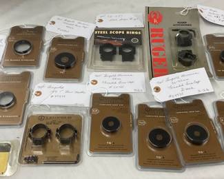 Lot# 509 - Lot of 12 Rifle Scope Rings a
