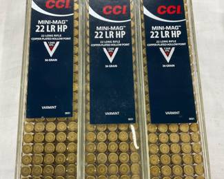 Lot# 131 - CCI Mini-Mag .22 LR HP Ammuni