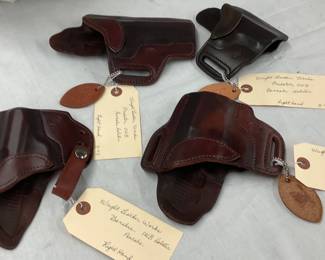 Lot# 512 - Set of 4 Wright Leatherworks