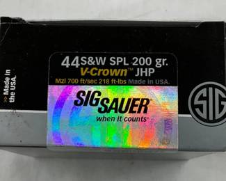 Lot# 31 - Box of Sig Sauer .44 S&W SPL 2