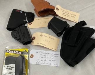 Lot# 516 - Assorted Gun Holsters and Mag