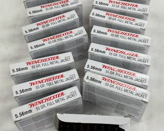 Lot# 107 - Winchester 5.56mm 55-Grain Fu