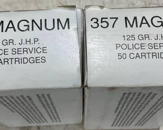 Lot# 477 - 100 Rounds of 357 Magnum 125