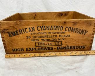 Lot# 237 - Wooden Crate Marked American