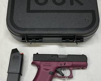 Lot# 355a - 434fp New in Box Glock 43X 9- Black Cherry