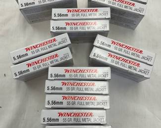 Lot# 107b - 15 Boxes of Winchester 5.56m