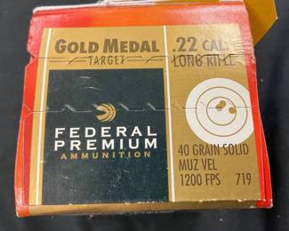 Lot# 139 - Federal Premium Gold Medal 22