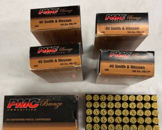 Lot# 18 - Six Boxes of PMC Bronze .40 Sm