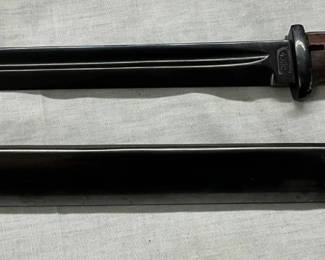 Lot# 186 - Military-Style Bayonet with W