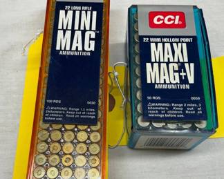Lot# 157b - CCI 22 WMR Maxi-Mag and 22 L