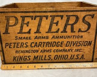 Lot# 217 - Wooden Ammunition Crate for P