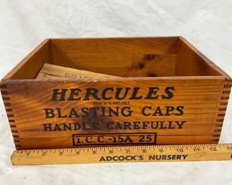 Lot# 238a - Hercules Powder Company Wood