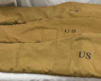 Lot# 496 - Set of 3 US Marked Canvas and