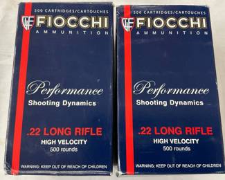 Lot# 133 - Fiocchi .22 Long Rifle High V