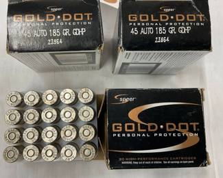 Lot# 2 - Speer Gold Dot .45 Auto 185 GR