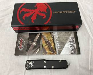 Lot# 210a - Microtech UTX-85 D/E Satin S