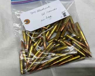 Lot# 155c - Bag of 60 Rounds .300 Blacko