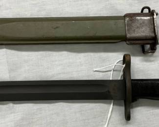 Lot# 185 - US Military Bayonet with Scab