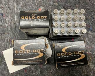 Lot# 22 - Four Boxes of Speer Gold Dot 9