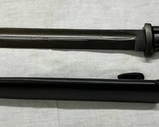 Lot# 187 - Military Bayonet with Ribbed