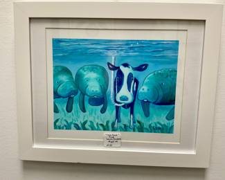 Sea Cows Print by Laura Zoellner