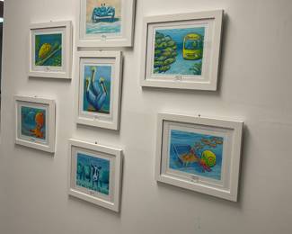 Set of Seven Prints by Laura Zoellner