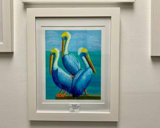 Pelicans Print by Laura Zoellner