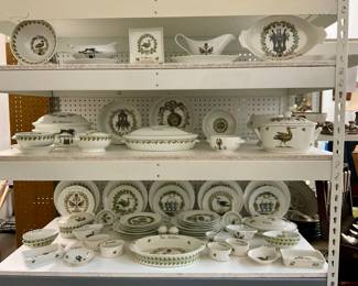 Large Collection French “Chambord” China from Porcelaine D’ Auteuil, France