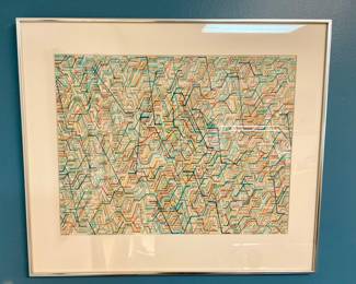 Paul Sharits, Felt Pen on Graph Paper “Cellular Disorder”  #9