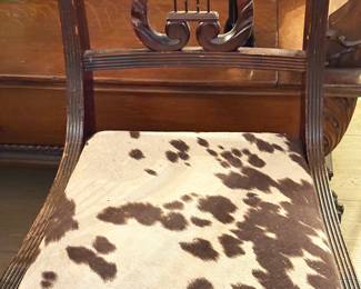 Set of 6 Duncan Phyfe , cowhide 