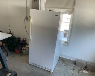 NICE SMALLER FREZZER IN THE GARAGE. 